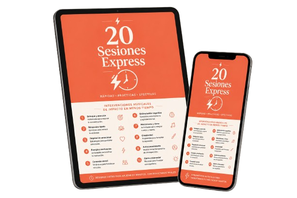 Mockup del bono: 20 Recursos Express para Sesiones Rápidas